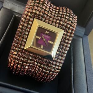 Swarovski Limited Edition Elis Bangle Watch – Purple Crystal Cuff – 1 of 1000